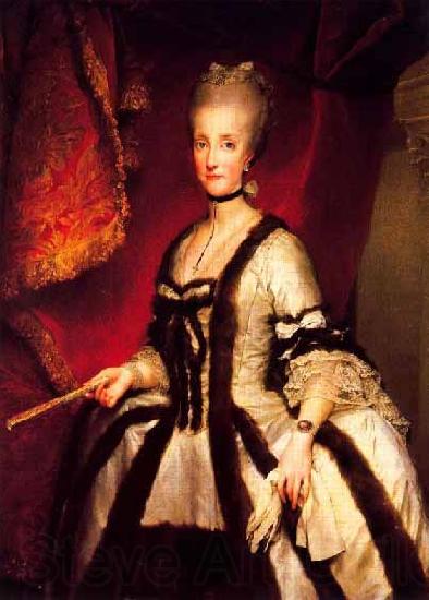 Anton Raphael Mengs Portrait of Maria Carolina of Austria Queen consort of Naples and Sicily Spain oil painting art